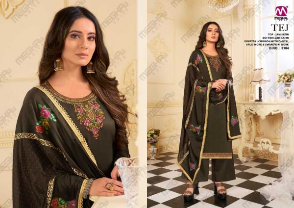 Meghali Tej Designer Satin Salwar Collection